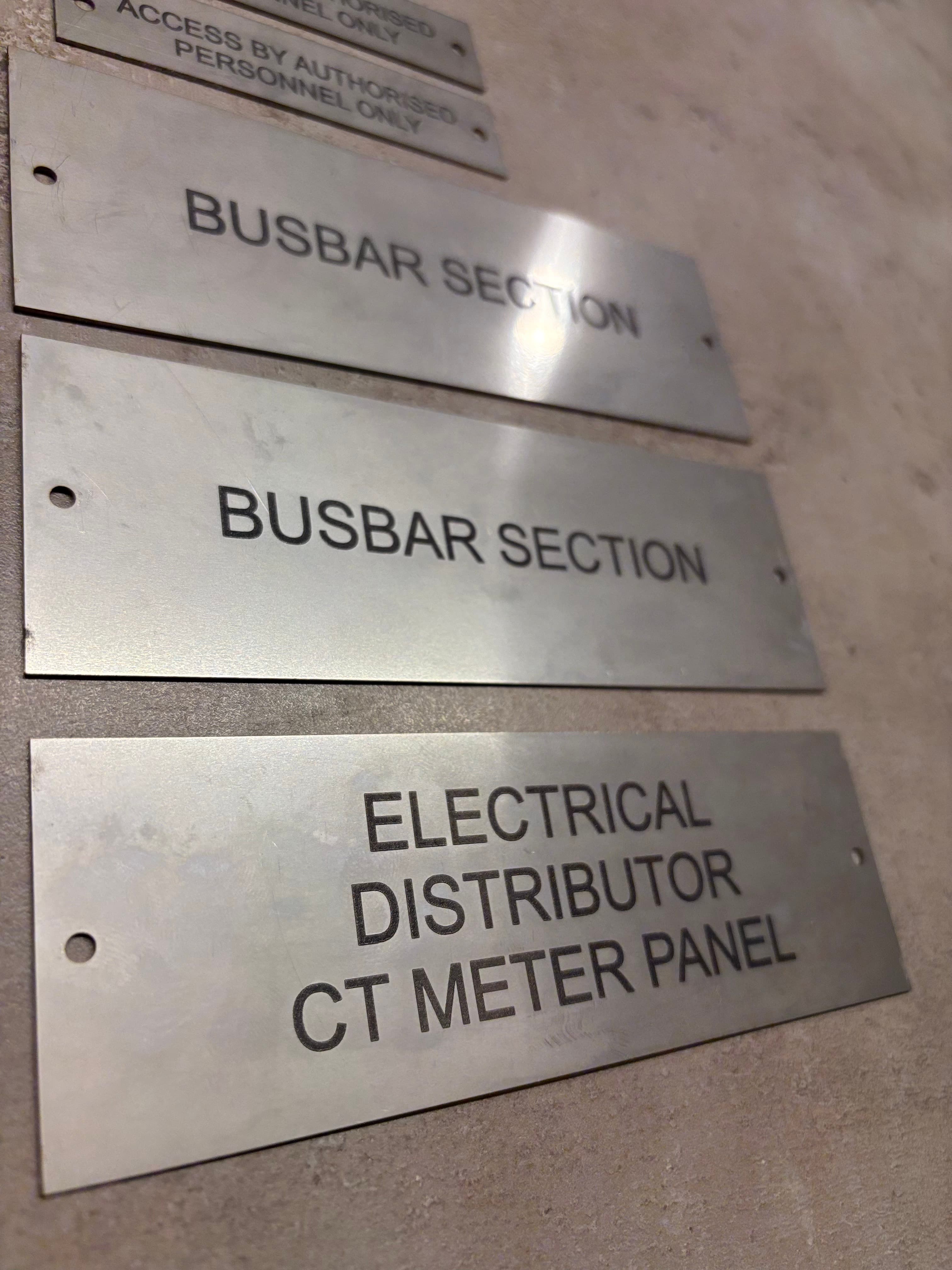 Laser engraved stainless steel plates