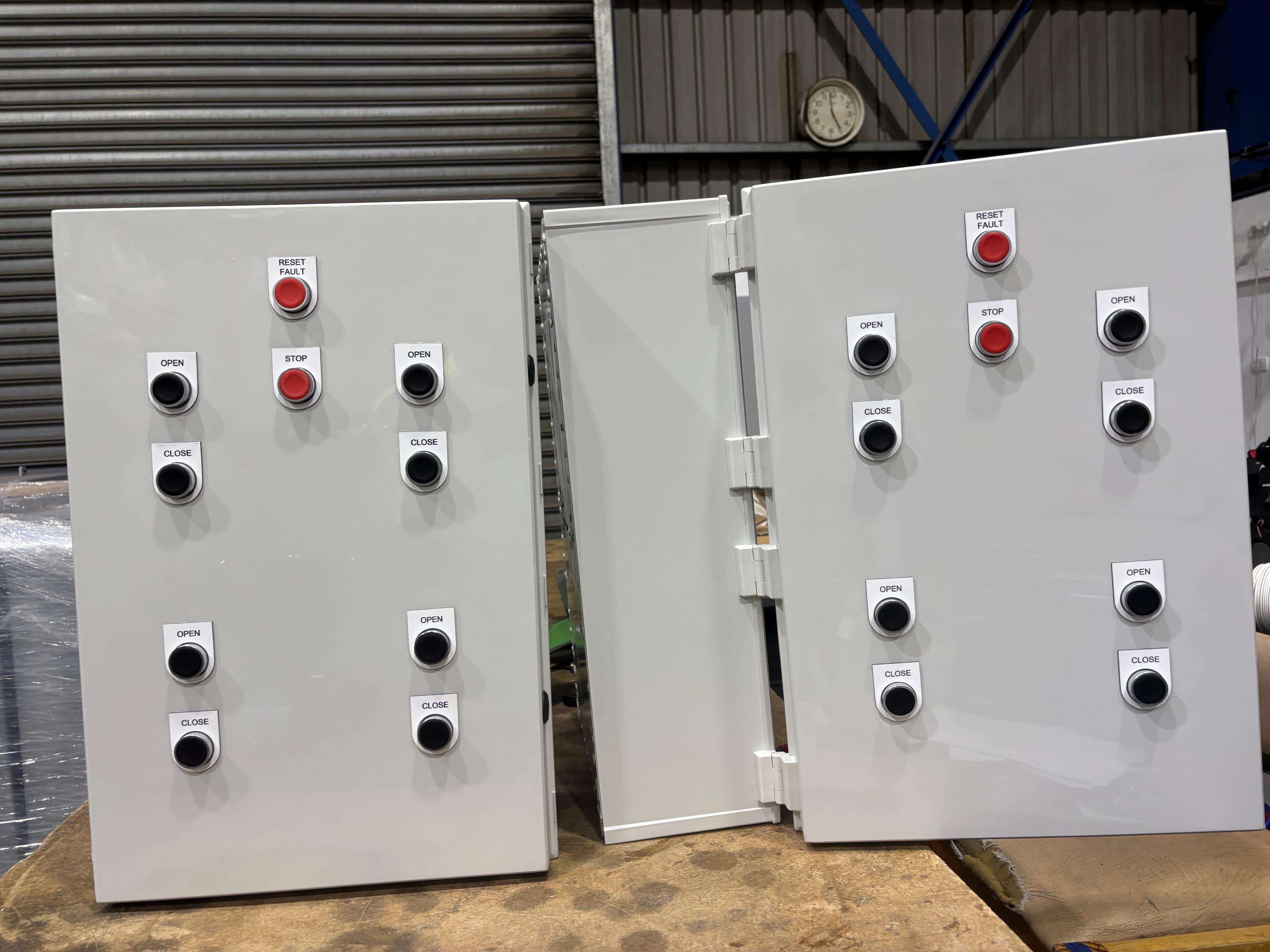 Engraved switchboard door labels